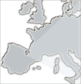 Europako mapa non Nafarroa nabarmentzen da