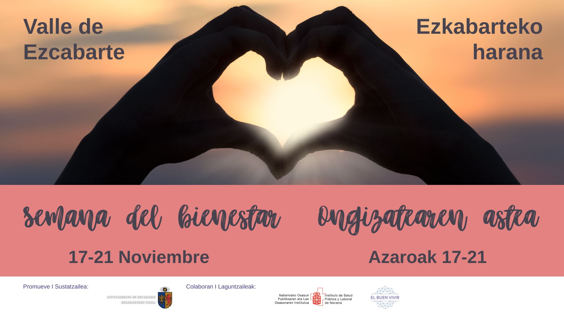 SEMANA DEL BIENESTAR DEL VALLE DE EZCABARTE. 17-21 DE NOVIEMBRE 2025